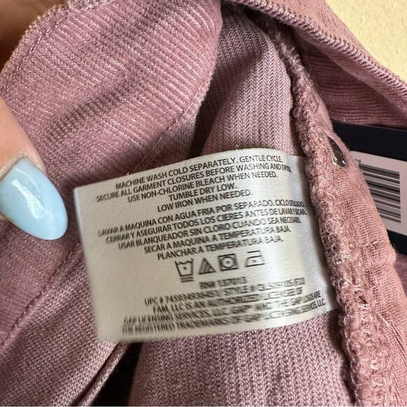 GAP Corduroy Shorts Mauve Nostalgia Rose Pink Cut-Off Frayed Hem Women’s Size 2 - Picture 11 of 15